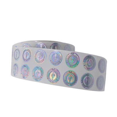 qualidade  Custom Heat Sensitive Adhesive Laser Hologram Heat Transparent Film Label Sticker fábrica
